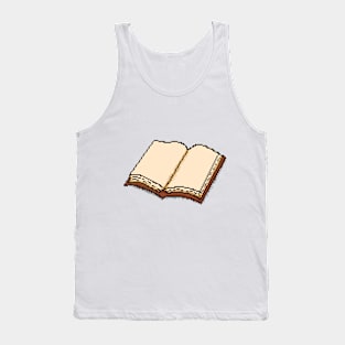 Open Book Pixel Art Tank Top